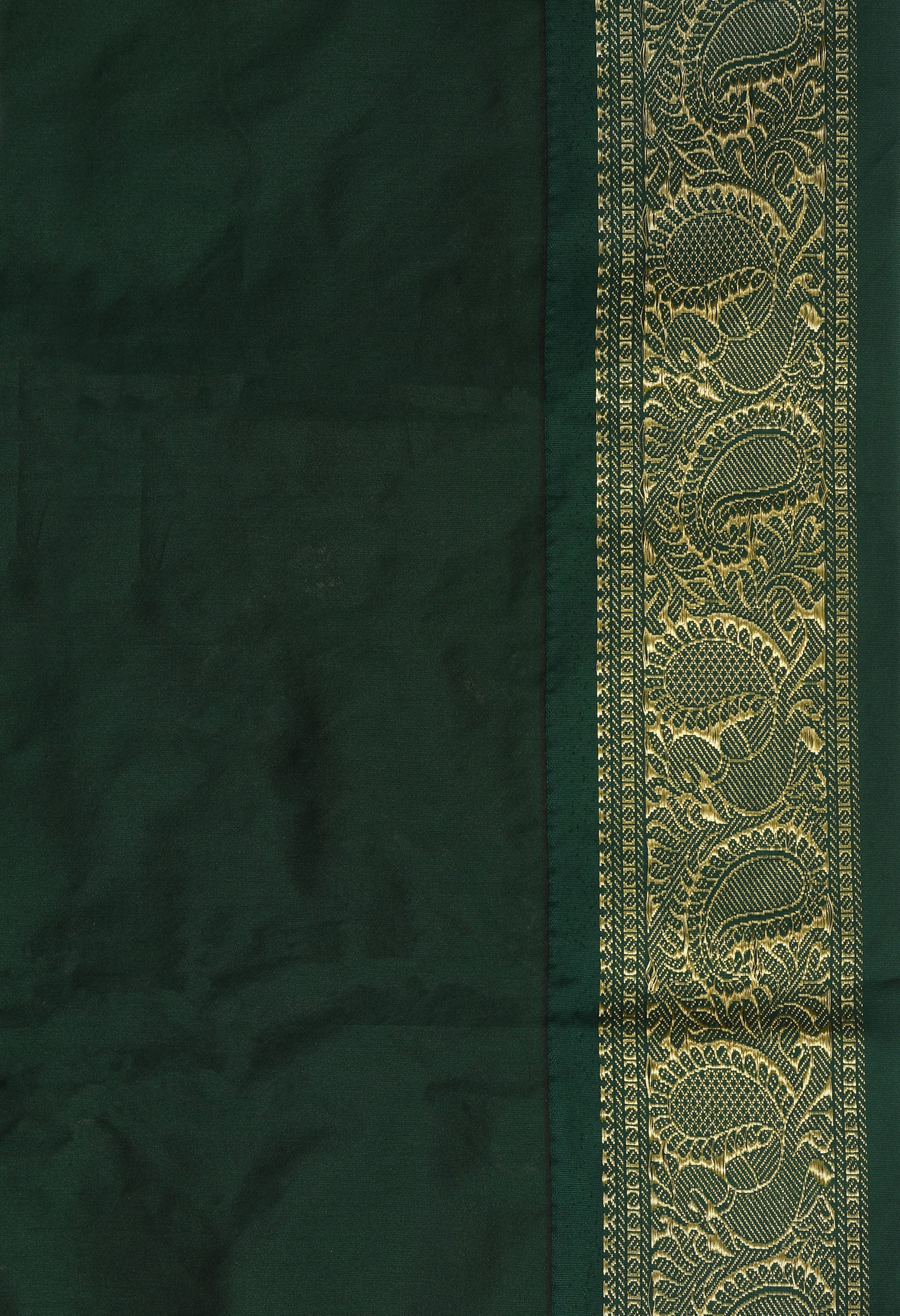 Royal Maroon Bangalore Kadiyal Saree with Black Gold Zari Border